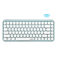 Ajazz 308i BT Keyboard Round Key Cap 10m BT Connection 84 Keys for Windows 2000, Windows XP, Windows ME, Windows VISTA,