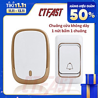 Chuông cửa không dây thông minh CTFAST CAZI - 01, chống nước, khoảng cách sử dụng hiệu quả 300 mét, 36 bài nhạc chuông - hàng chính hãng