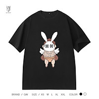 Áo thun unisex nam nữ in Rabbit Angle, áo thun ngắn tay chất vải cotton