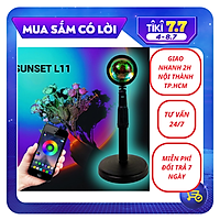 Đèn hoàng hôn 16 triệu màu điều khiển bằng APP hoặc REMOTE nhiều chế độ, đèn led trang trí, Tiktok, sống ảo siêu hot - Hàng chính hãng