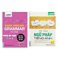 Combo 2 cuốn : Học Ngữ pháp tiếng anh căn bản chibi mới + giải thích ngữ pháp tiéng anh ( Tặng kèm giá đỡ điện thoại iring cute)