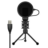 USB Computer Microphone Plug & Play Mic with Tripod Stand Holder Gooseneck Portable Microphone for Computer PC Laptop