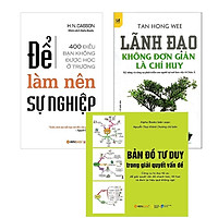 Combo Sách : Để Làm Nên Sự Nghiệp + Lãnh Đạo Không Đơn Giản Là Chỉ Huy + Bản Đồ Tư Duy Tr