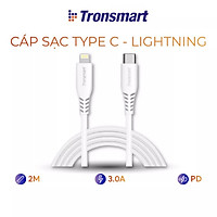 Cáp sạc USB-C sang Lightning nylon bện, hỗ trợ sạc nhanh PD cho các thiết bị iOS của bạn, bao gồm iPhone XS / XS Max / XR, iPhone X / 8/8 Plus Dài 1.2m Tronsmart - Hàng chính hãng