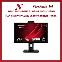Màn hình máy tính ViewSonic VG2440V 24 inch FHD IPS (tích hợp Webcam và Mic đàm thoại) - Hàng Chính Hãng