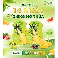 Combo 2 Kẹo Dứa V.I.C hỗ trợ kiểm soát cân nặng, Xuống 3-5kg trong 14 ngày