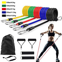 11 Cái/bộ Cao Su Co Giãn Chống Ban Nhạc Crossfit Huấn Luyện Tập Thể Dục Thể Hình Cao Su Pilates Giãn Nở Bandas Tập Gym Thể Hình Thiết Bị