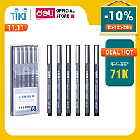 Bút kỹ thuật đi nét màu đen Deli - kháng nước - S573