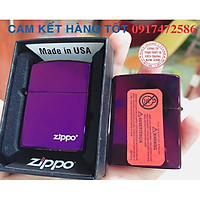 BẬT LỬA, HỘT QUẸT ZIPPO LOẠI TRƠN BÓNG- LOGO - TEM ĐỎ, TỰ CHỌN MÀU