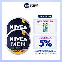 Combo 2 Kem Dưỡng Da Nam NIVEA MEN Creme 3in1 Giúp Giảm Nhờn, Sáng Da, Cấp Ẩm (30ml) - 83923
