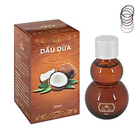 Dầu Dừa Đa Năng Nguyên Chất 100% dưỡng ẩm cho làn da mềm mịn, phục hồi hư tổn tóc và tăng cường sức đề kháng cho cơ thể + Tặng Kèm 5 Dây Buộc Tóc Màu Ngẫu Nhiên - Hàng Chính Hãng.