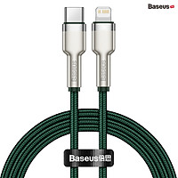 Cáp sạc nhanh C to Lightning 20W cho iPhone 12 Series Baseus Cafule Metal Series (20W, Type C to Lightning Fast charge & Data Cable) - Hàng chính hãng