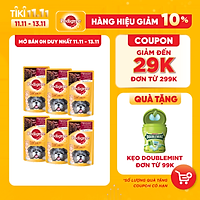 Bộ 6 túi thức ăn cho chó lớn dạng sốt Pedigree vị gan nướng và rau 130g