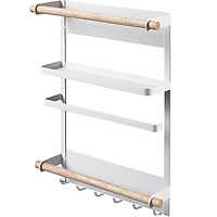 Kệ đựng gia vị nhà bếp tiện lợi gắn hông tủ lạnh, giá treo dụng cụ nhà bếp treo tường, kệ đựng đồ nhà tắm đa năng, tiện dụng, không cần khoan – MH3111