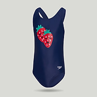 Speedo / speed than the Tao play fruit series youth one-piece swimsuit cute print anti-chlorine quick-drying 807386F244 sea blue strawberry 9-10