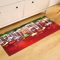 Christmas Style Non-slip Carpet Home Decoration Living Room Kitchen Bedroom Rug Door Sofa Bathroom Mat Christmas Doormat