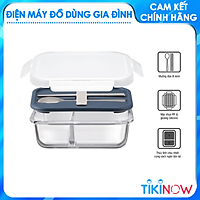 Hộp cơm thủy tinh kèm muỗng đũa LocknLock LLG991CL 930ml