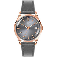 Đồng Hồ Nam Dây Da Henry London HL39-S-0120 FINCHLEY (38.5mm) - Xám