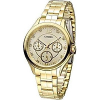 Đồng hồ đeo tay nữ 3 vòng tròn nhỏ CITIZEN - Khắc pha lê( ED8142-51P)