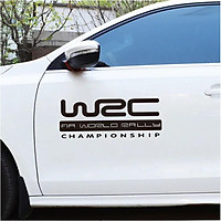 Tem xe oto, Decal dán xe ô tô, Trang trí xe hơi, Bộ 2 Tem dán cửa xe ô tô WRC