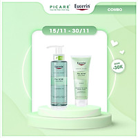 Bộ Sữa Rửa Mặt và Tẩy Tế Bào Chết Dành Cho Da Mụn Eucerin ProAcne Solution Cleansing Gel 200ml