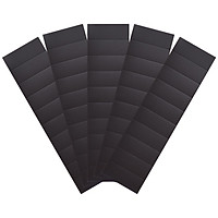 50 Pieces Self-Adhesive Magnetic Strips (Each 40x15x0.5mm) on 5 Tape Sheets with Strong Adhesive Backing for DIY Crafts