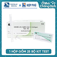 SIÊU RẺ - Hộp Kit test nhanh Covid-19 Colloidal Gold thương hiệu DeepBlue (25 bộ dành cho 25 người)
