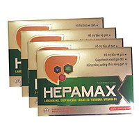 Combo 4 hộp Thực phẩm chức năng Hepamax chứa Fucoidan – Giúp phòng chống Xơ gan, Ung thư gan, tăng Cường Chức Năng Gan Cho Người Uống Nhiều Rượu Bia, Hút Thuốc Lá, Thanh nhiệt giải độc Gan