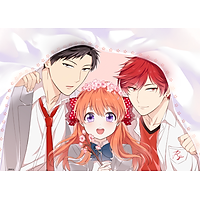 Poster A4 dán tường Anime, decal 21x30 trang trí có keo Monthly Girls' Nozaki-kun Wallpapers (1).png