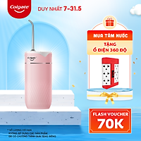 Máy tăm nước Colgate cầm tay IPX7 trắng sáng răng