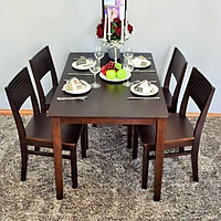 Bộ Bàn Ăn 4 Ghế Gumi IBIE DTGUM4 IBIE DTGUM4