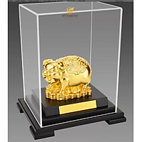Tượng Heo Tài Lộc Dát Vàng 24K M03(17x14x22 cm) MT Gold Art- quà tặng đối tác, quà tặng sếp. quà tặng khách hàng, quà tặng khai trương, quà tặng tân gia, quà tặng doanh nghiệp, quà tặng sinh nhật , quà tặng sự kiện