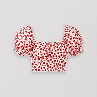 Áo croptop cúp ngực tay bồng chun lưng khoét eo Alison Top Mia Ritta A2095