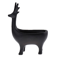 Deer Figurine Mini Table Storage Box Cabinet Porch Entrance Decoration White