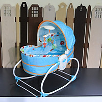 Nôi rung Kiêm Ghế Mastela Tặng Màn và Thước Đo Chiều Cao