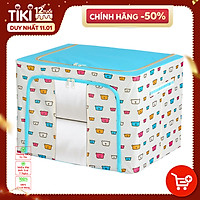 Túi Đựng Chăn Màn - Hộp Đựng Quần Áo Khung Sắt Gấp Gọn Amalife - Màu Ngẫu Nhiên
