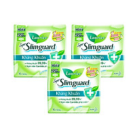 Combo 3 gói Băng Vệ Sinh Ban Ngày Laurier Super Slimguard Kháng Khuẩn Siêu Mỏng 1mm (22.5cm-16M)