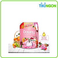 Nước Xả Vải Downy Dạng Túi - Tinh Dầu Thiên Nhiên Đóa Hoa Ngọt Ngào 3L