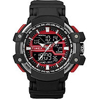 Timex Men's TW5M22600 Tactic DGTL Big Combo Dark Gray/Negative Resin Strap Watch