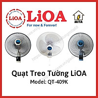 Quạt treo tường có điều khiển QT-409K LiOA - MITA - Hàng Chính Hãng