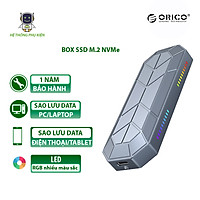 Hộp Ổ Cứng RGB NVMe M.2 SSD Tốc Độ 10Gbps ORICO- M2VG01-C3-GY- Hàng Chính Hãng