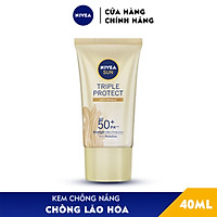 Kem Chống Nắng Dưỡng Da Chống Lão Hóa Niveasun Triple Protect Anti Wrinkle Spf50+ Pa+++ 40Ml - 85546