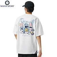 Áo Thun Unisex Stitch Nam Nữ Phong Cách Hàn Quốc Chất Cotton Co Giãn Thoáng Mát