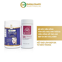 Bộ đôi viên uống tinh dầu hoa anh thảo Golden Health & viên uống hỗ trợ làm đẹp da Bio Collagen