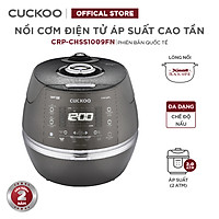 Nồi cơm điện tử áp suất cao tần Cuckoo 1.8L CRP-CHSS1009FN - Lòng nồi phủ men Xwal độc quyền - Bảng điều khiển thông minh - Nhiều chế độ nấu ăn - Sản xuất tại Hàn Quốc - Phiên bản Quốc tế - Hàng chính hãng Cuckoo Vina