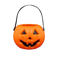 Halloween Pumpkin Lights LED Lights Handheld Pumpkin Lantern Battery Powered for Children Candy Holder Halloween Props