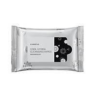 Carslan Cool Black Cleansing Wipes 50 Pieces (Disposable Portable Face Eye Lips Clean and Gentle Free)
