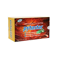 Viên uống vitamin C, Rutin Pytastar – Giảm nóng trong, tăng cường sức đề kháng, tăng sức bền thành mạch và giảm các triệu chứng của trĩ. Hộp 50 viên. SP chính hãng, đạt chuẩn GMP – WHO.