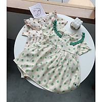 Váy Bé Gái Chấm Bi Dáng Baby Doll Siêu Xinh 9-23kg Babi mama V36-2021