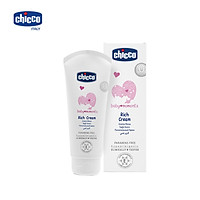 Kem Dưỡng Ẩm Chứa Omega Và Vitamin E Chicco 100ml, giúp cân bằng độ ẩm và bảo vệ da ( Tặng 50 tờ khăn khô đa năng )